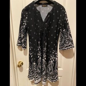 Black & White detailed dress